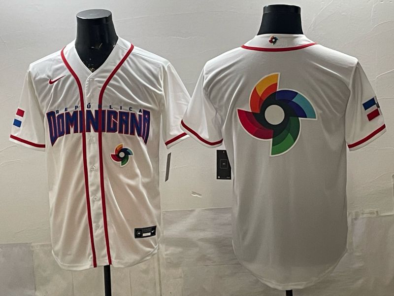 Men 2026 World Cub Blank White Game Nike MLB Jersey style 006->->MLB Jersey